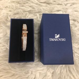 Rose Gold Swarovski Bangle Bracelet